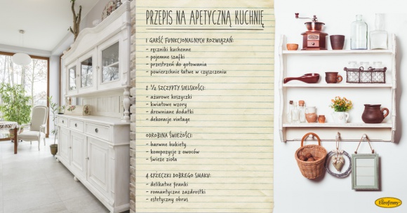 Przepis na apetyczną kuchnię Dom, LIFESTYLE - W kuchni pyszne powinny być przede wszystkim przygotowywane dania. Gotowanie stanie się niemniej o wiele przyjemniejsze, gdy także samo wnętrze będzie urządzone ze smakiem.
