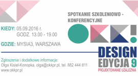 Zapraszamy na 9. edycję OKK! design!