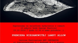 Nowatorska lampa ALLOW. Zaproszenie na premierę 15.10.2016