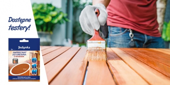 Jedynka z testerami koloru Impregnatu do Drewna z Woskiem Dom, LIFESTYLE - Jedynka z testerami koloru Impregnatu do Drewna z Woskiem