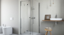 Otwieranie przez składanie - nowe kabiny Radaway Dom, LIFESTYLE - Jak pokazują badania, mała łazienka to wyzwanie aranżacyjne dla ponad połowy Polaków. Dlatego z myślą o potrzebach właścicieli niewielkich łazienek firma Radaway wprowadziła do oferty nowe modele kabin.