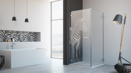 Komfortowe z natury – kabiny z grawerem od firmy Radaway Dom, LIFESTYLE - Propozycją firmy Radaway są funkcjonalne kabiny prysznicowe z grawerem, które swoim designem nawiązują do wzorów spotykanych w przyrodzie. Wpisują się nie tylko naturalny styl aranżacji łazienki, ale także pozwalają stworzyć komfortową oazę relaksu.