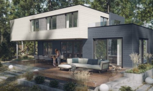 Elewacja w zgodzie z naturą – MODERN WOOD od VOX