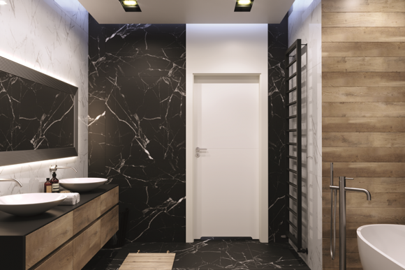 Łazienka z mocnymi akcentami Dom, LIFESTYLE - Nowoczesna łazienka urządzona w zdecydowanych tonacjach zachwyci oryginalnością i płynącą z barw energią. Przepis na wyraziste wnętrze zagwarantują zatem odważne zestawienia kolorystyczne kafelków, mebli i elementów zdobiących.