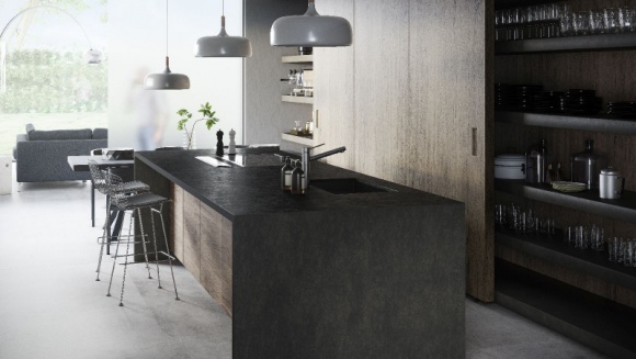 Dekton. Biorę w ciemno. Dom, LIFESTYLE - Oferta powierzchni ultrakompaktowych Dekton® by Cosentino została właśnie wzbogacona o dwa ciemne, matowe kolory, przeznaczone zarówno do przestrzeni wewnętrznych, jak i elewacji.