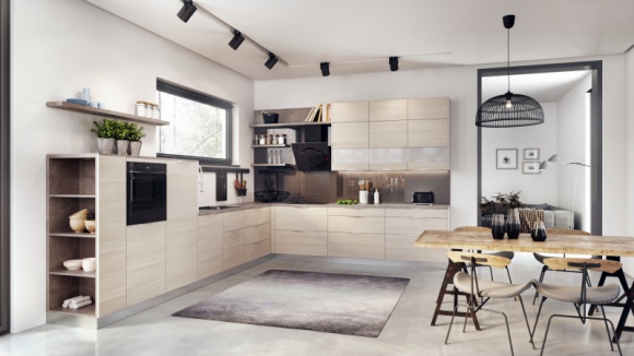 Ocieplamy wizerunek kuchni Dom, LIFESTYLE - W najnowszych prezentacjach kuchnia zaskakuje przytulnością i bardziej „domowym” obliczem. To zasługa głównie dekorów drewnianych, ale również otwartych półek, które dosłownie zawładnęły jej przestrzenią. W tym sezonie ponownie ocieplamy wizerunek kuchni.