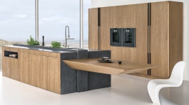 Kuchnie fornirowane Dom, LIFESTYLE - O tym jak bardzo jesteśmy przywiązani do naturalnych materiałów może świadczyć popularność kuchni fornirowanych. Co nie jest w kontrze do aktualnych trendów, ponieważ kuchnia wykończona w drewnie doskonale wpisuje się we współczesne wnętrza.