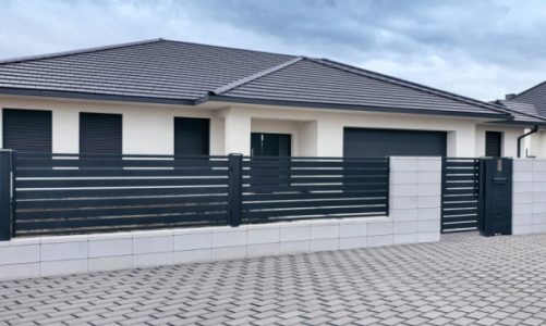 Piękno tkwi w prostocie – Nowoczesne Ogrodzenie Frontowe Malachit