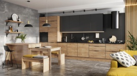 Na czarnym froncie czystości Dom, LIFESTYLE - Fronty w czarnym, matowym wybarwieniu prezentują się pięknie na powierzchni mebli kuchennych. Zanim jednak zdecydujemy się na to modne rozwiązanie aranżacyjne, musimy zadbać o praktyczną stronę, aby utrzymanie ich w czystości było możliwe nawet w kuchni, w której dużo się gotuje.