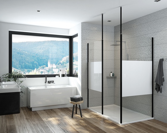 Łazienkowy musthave: czarne elementy w kabinach prysznicowych Dom, LIFESTYLE - Łazienkowy musthave: czarne elementy w kabinach prysznicowych