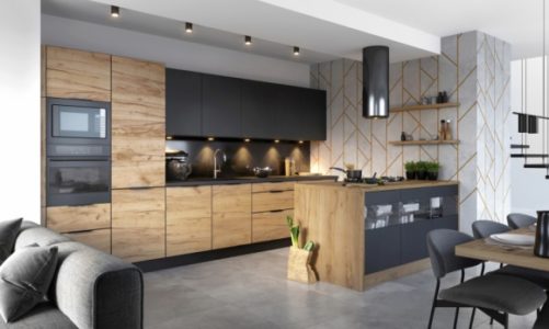 Kuchenne kreacje w czerni i złocie