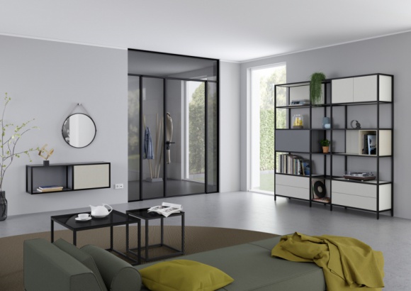 Regał inspirowany Mondrianim