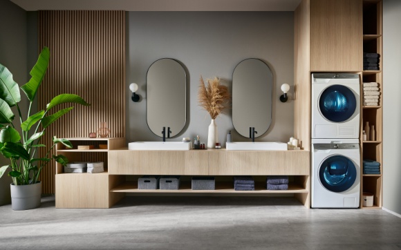  Dom, LIFESTYLE - Skracają czas prania, dbają o tkaniny oraz optymalizując zużycie wodę i energię elektryczną – takie są pralki i suszarki z nowej linii Samsung z innowacyjnym panelem AI Control.