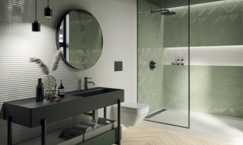 Stonowana zieleń i głęboki granat w nowych kolekcjach Ceramiki Paradyż