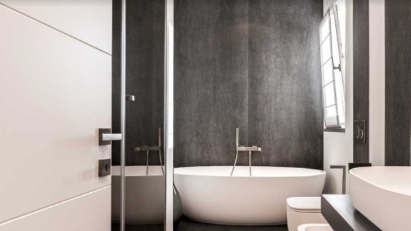 Olśniewająca łazienka bez skazy Dom, LIFESTYLE - Przestronne oazy relaksu, eleganckie, zapatrzone w art deco, minimalistyczne, inspirowane oszczędną estetyką Japonii, luksusowe, niczym w najlepszym hotelowym apartamencie w Paryżu. Takie są współczesne łazienki. W ich aranżacji pomoże nam z pewnością marka Laminam.