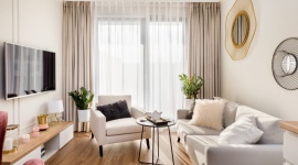 Dom, - Oto jak Joanna Nawrocka z JN Studio zamieniła 50 metrów kwadratowych w kobiecy, tchnący luksusem apartament.
