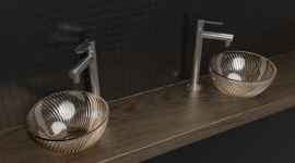 Dom, - Umywalki marki Arezzo Crystals to połączenie hutniczego kunsztu, precyzji wykonania oraz pięknej formy z mieniącymi się w świetle zdobieniami. Kolekcja obejmuje 5 wzorów umywalek: Novara, Biella, Imperia, Lucca, Ravenna, które dostępne są w bogatej ofercie kolorów.