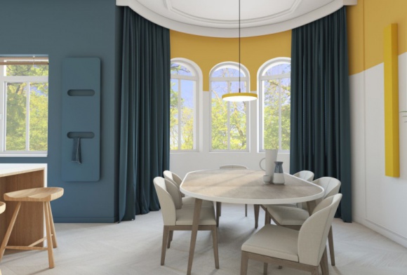 Dom, LIFESTYLE - Salon połączony z kuchnią i jadalnią to serce każdego domu. Tu skupia się życie rodzinne i budują bliskie relacje. Nic więc dziwnego, że stał się on głównym tematem projektu wnętrza Karoliny Skoczylas.