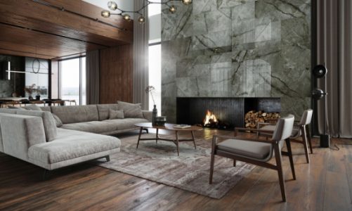 Stylowe wnętrza z płytkami jak drewno od Opoczno